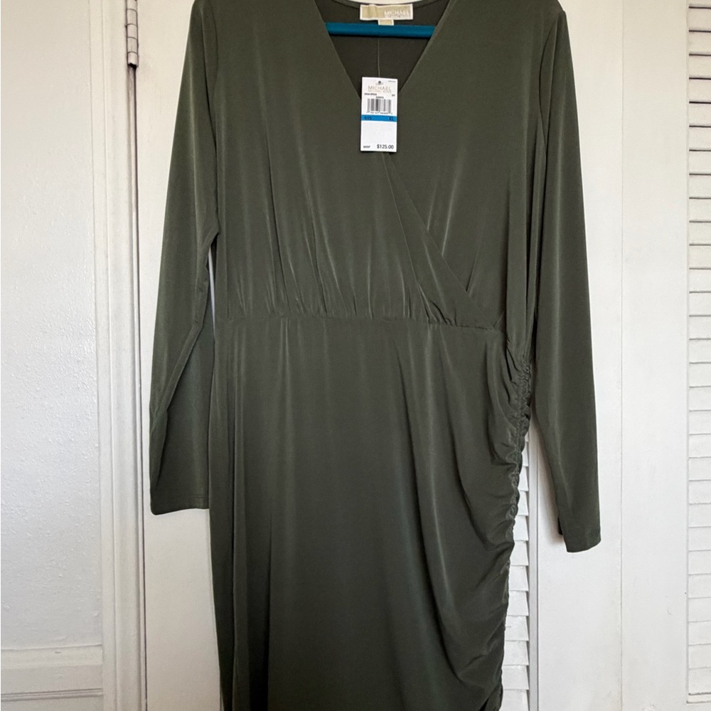 Michael Kors Elegant Olive Green Wrap
